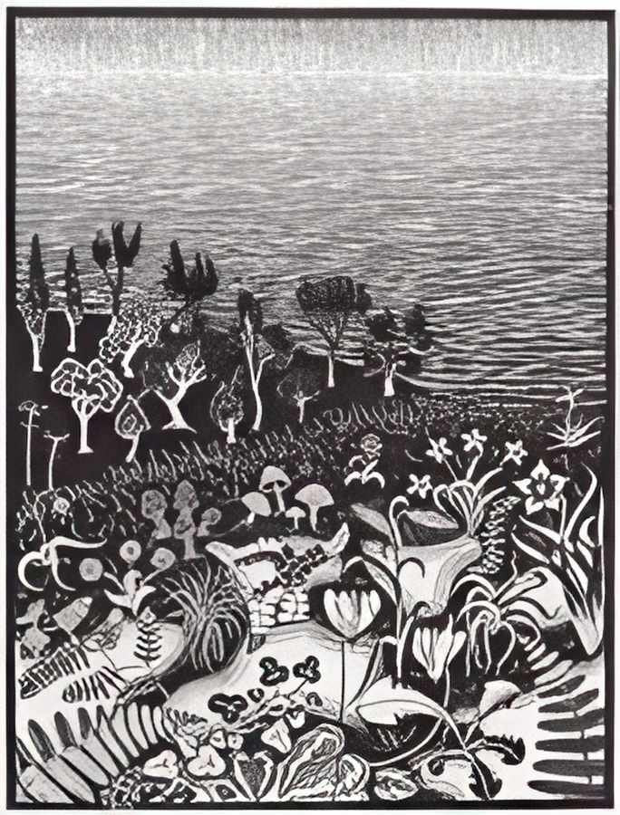 the 3rd day of the creation mc escher 1926 A4 Photo Print