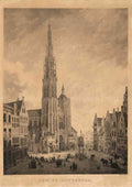 the Cathedral in Antwerp domenico quaglio the younger 2 A4 Photo Print