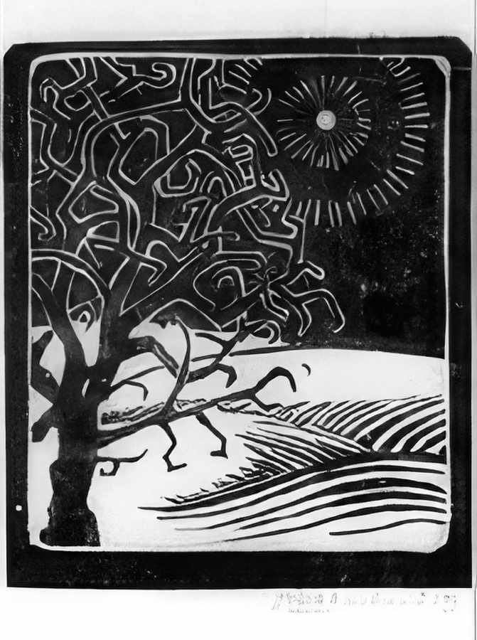 the borger oak mc escher 1919 A4 Photo Print