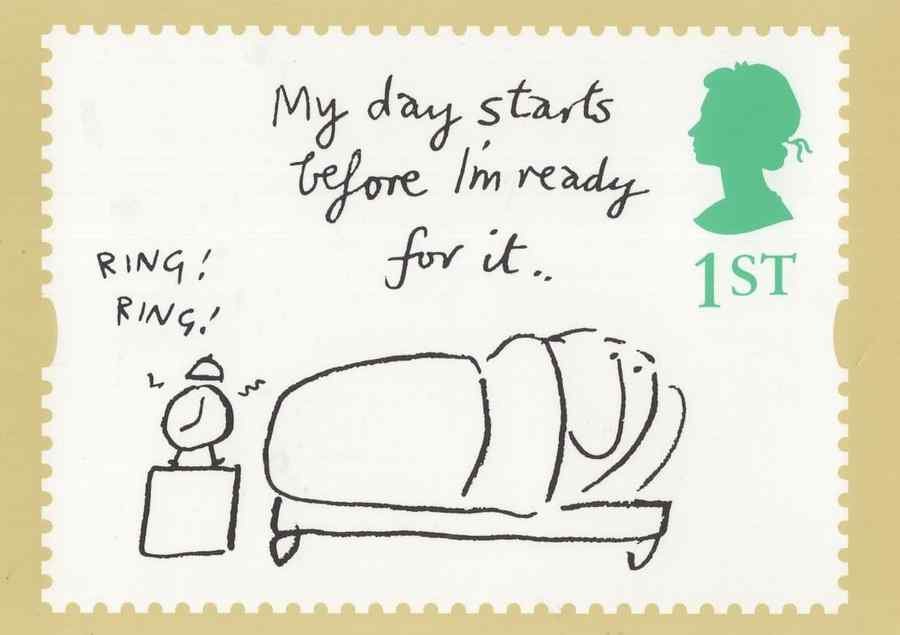 the day starts before i am ready mel calman 161395 A4 Photo Print