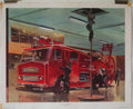 the fire station Vintage Advert A4 Photo Print