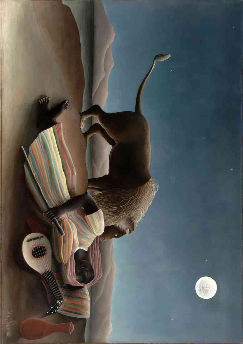 the sleeping gypsy rousseau A4 Photo Print