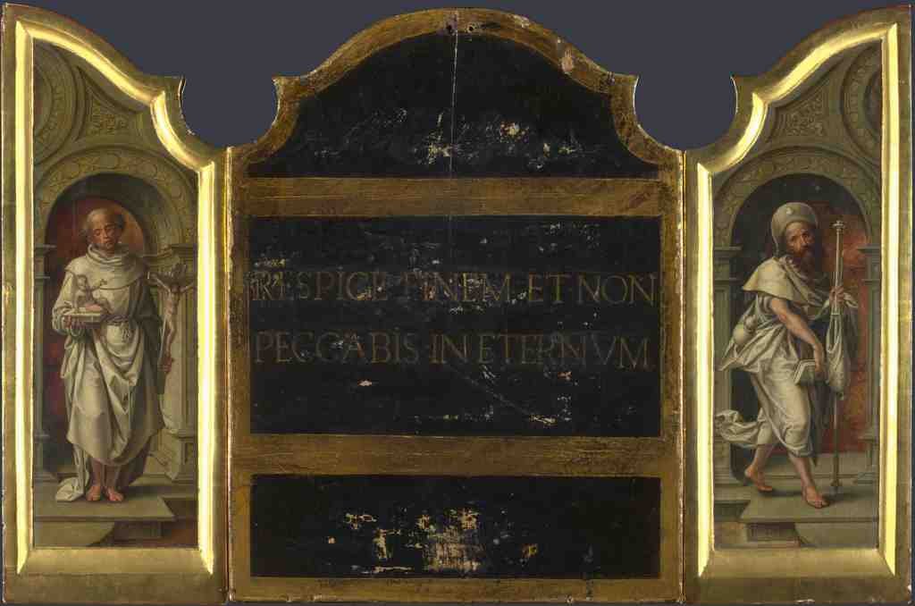 the workshop of Pieter Coecke van Aalst The Virgin and Child Enthroned A4 Photo Print