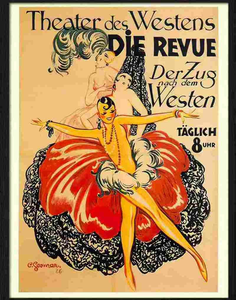 theatre des westens charles gesmar art deco poster 1926 2 Advert A4 Photo Print