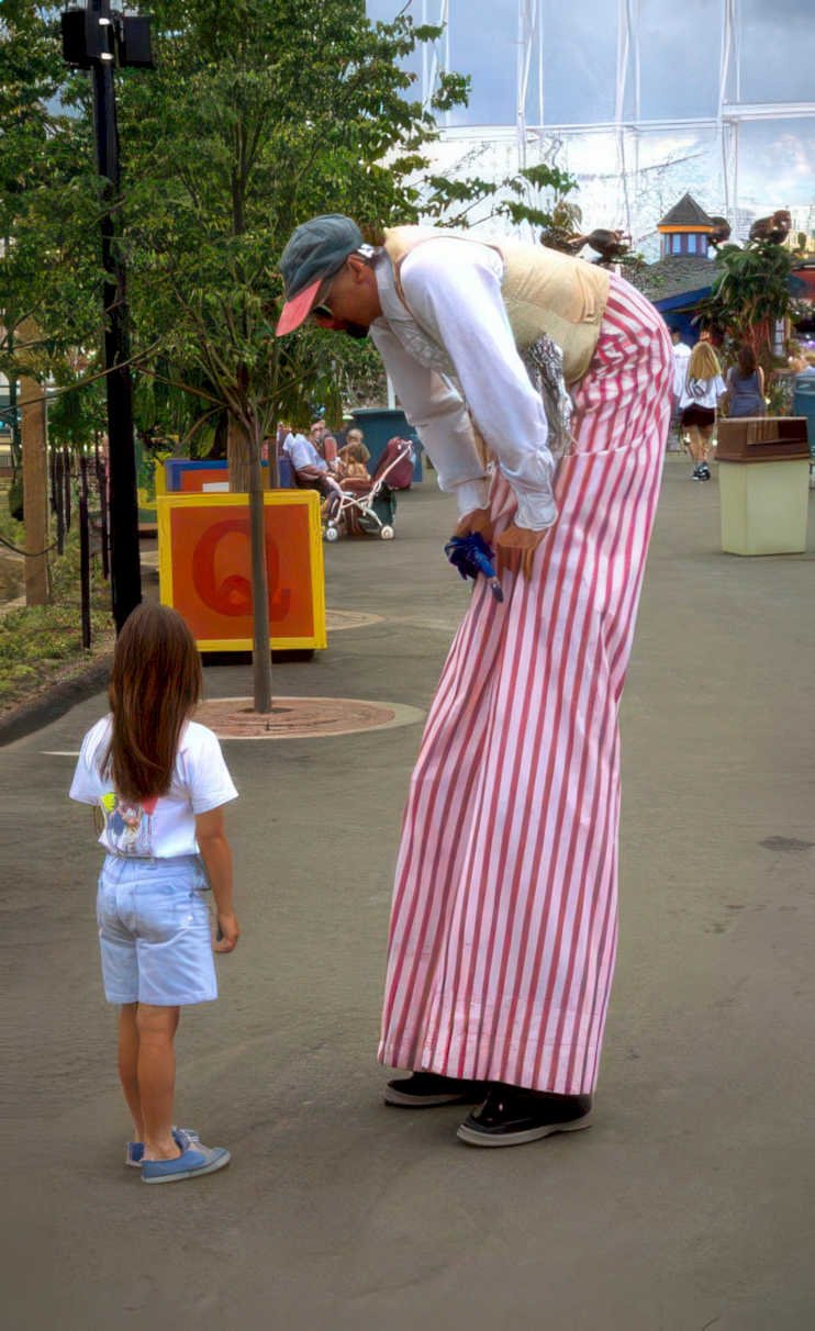 theme park child Vintage A4 Photo Print