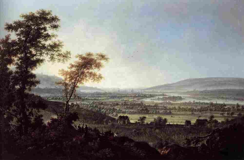 thiele dresden from the loessnitz heights Art A4 Photo Print