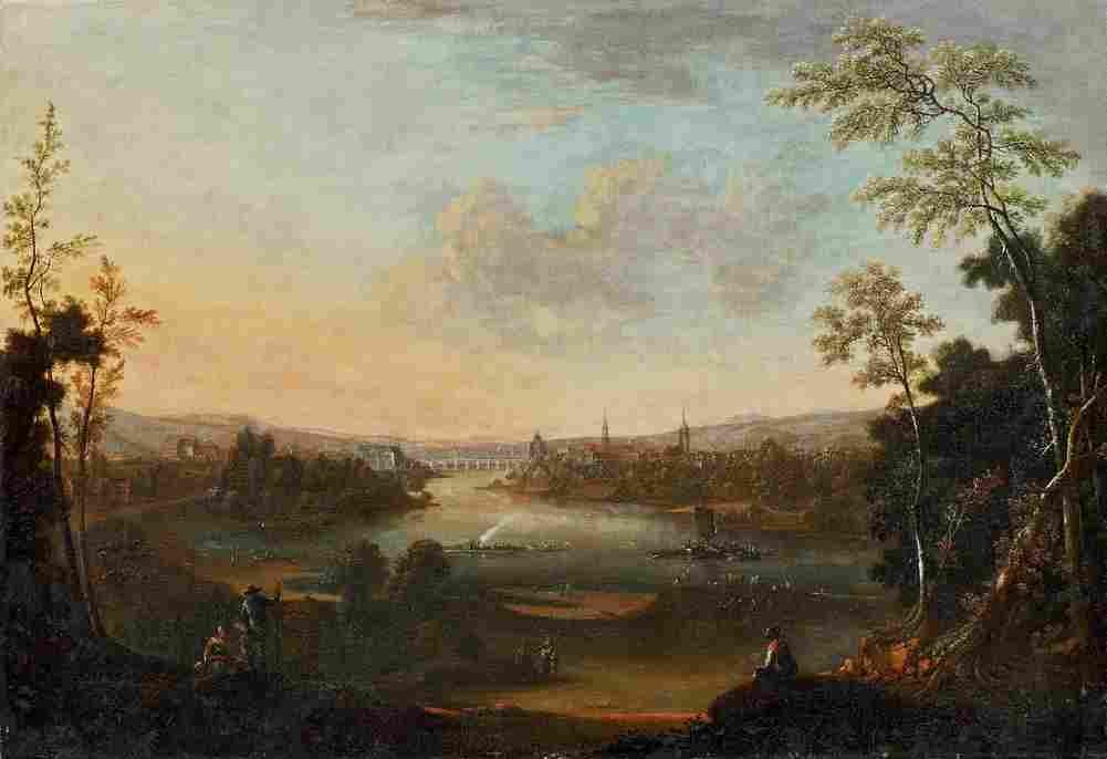 thiele view over the river elbe to baroque dresden Art A4 Photo Print