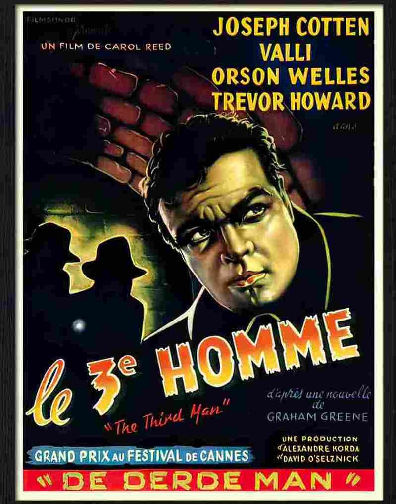 third man orson welles movie poster Advert A4 Photo Print