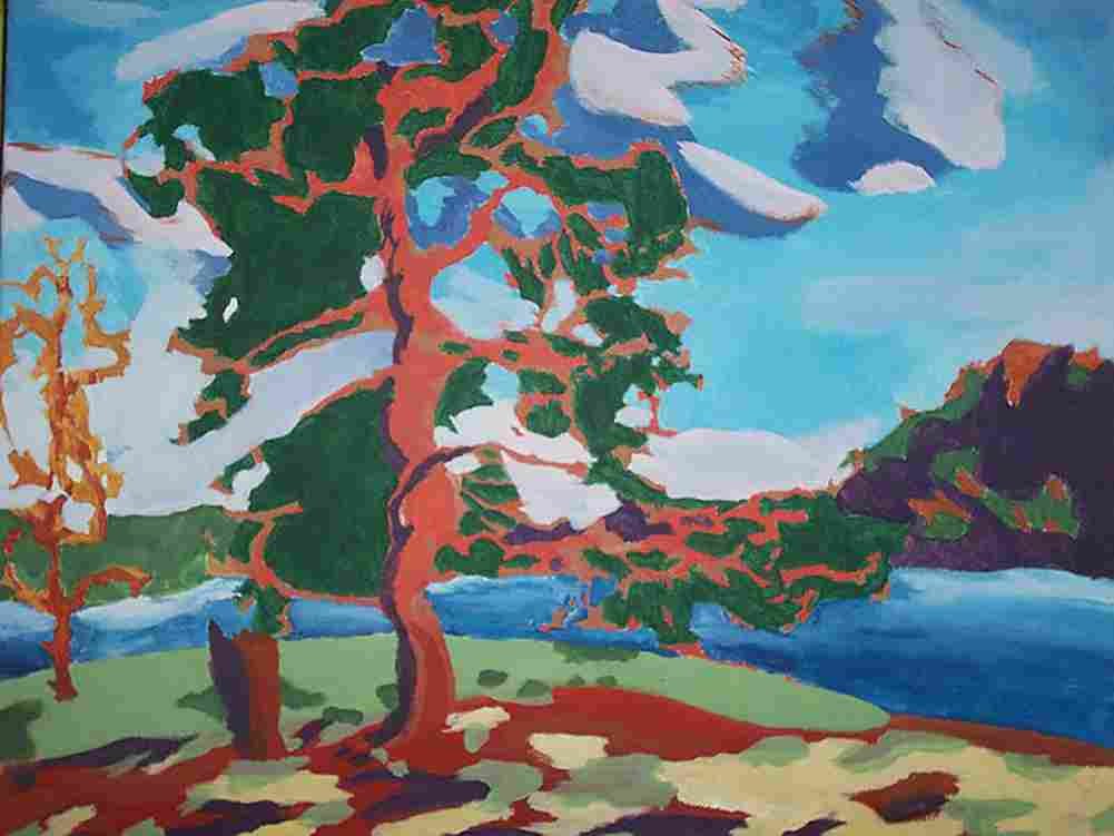tho Pine Tree Art A4 Photo Print