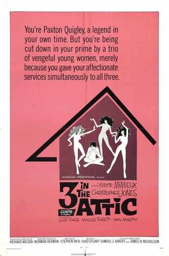 three in attic  01 film star poster A4 Photo Print