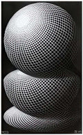 three spheres i scheme mc escher 1945 A4 Photo Print