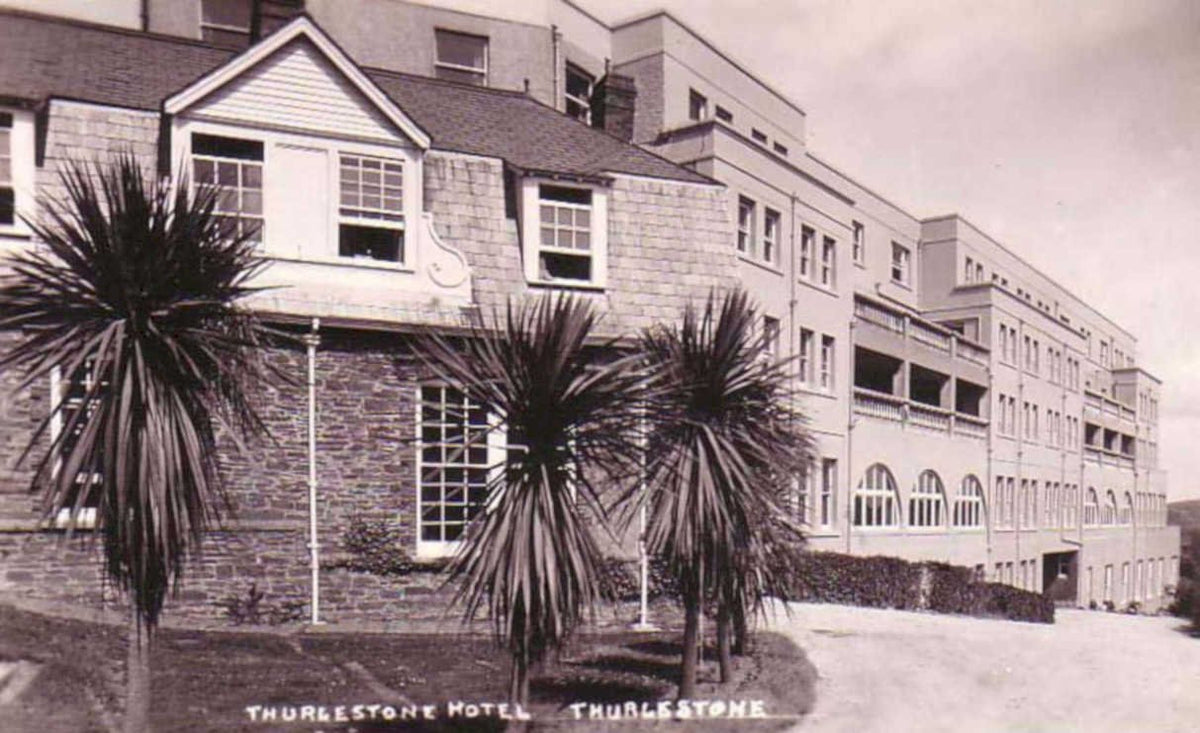 thurlesstone hotel palmVintage 1880s 1900s A4 Photo Print