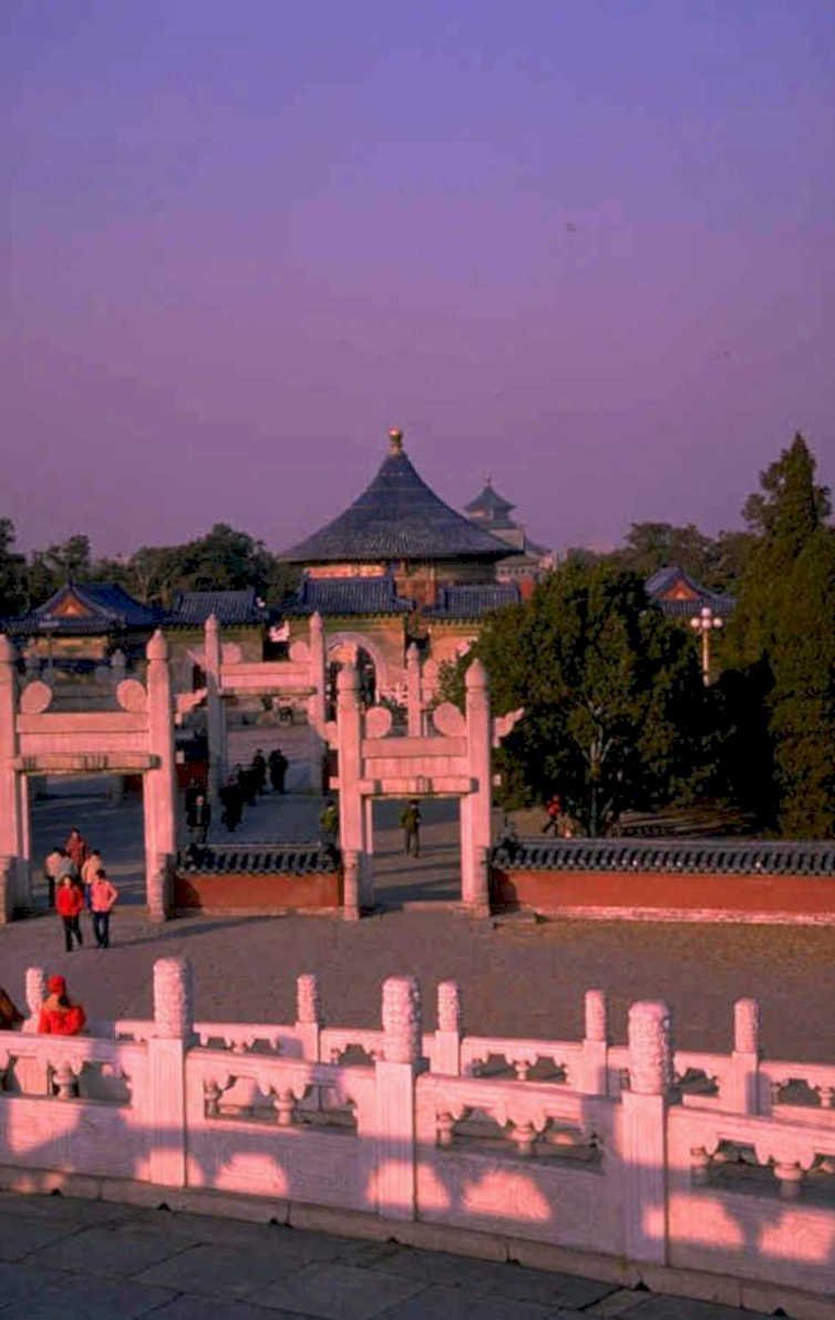 tiananmen gate sunrise 1980s 1990s A4 Photo Print