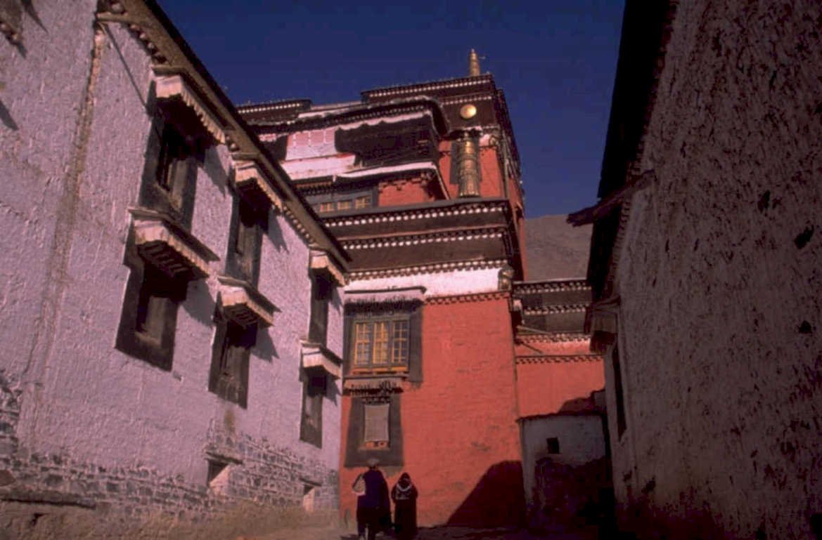 tibet monastery dusk 1980s 1990s A4 Photo Print