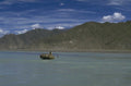 tibet river boat 1980s 1990s A4 Photo Print