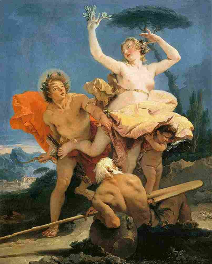 tie Apollo and Daphne Art A4 Photo Print