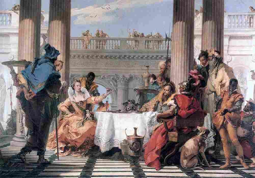 tie Banquet of Cleopatra Art A4 Photo Print