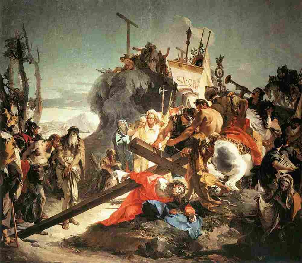 tie Christ Carrying the Cross Art A4 Photo Print