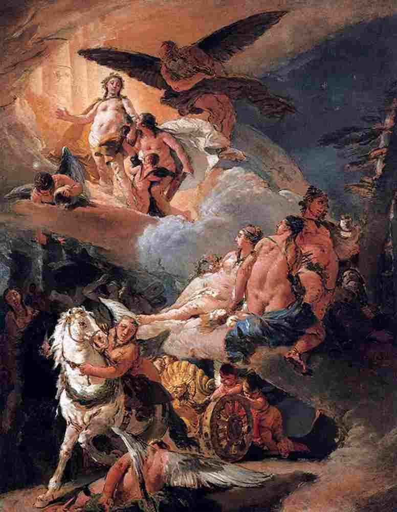 tie Phaethon and Apollo Art A4 Photo Print