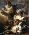tie The Angel Succouring Hagar Art A4 Photo Print