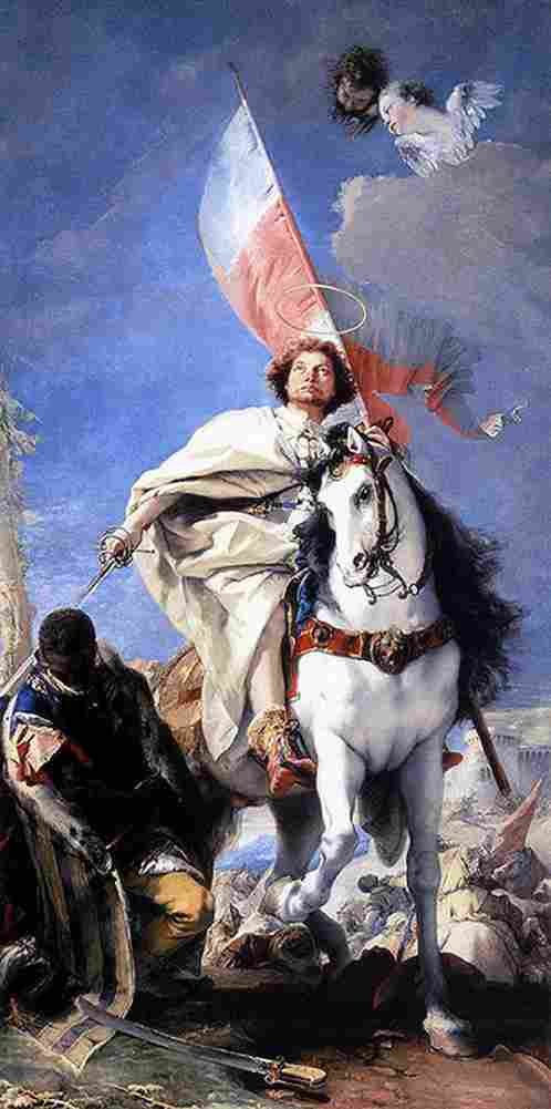 tie tie Saint James the Greater Conquering the Moors Art A4 Photo Print