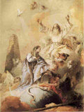 tiepolo allegory of immaculate conception Art A4 Photo Print