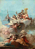 tiepolo triumph of virtue Art A4 Photo Print