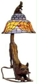 tiffany cat lamp1980s 1990s A4 Photo Print