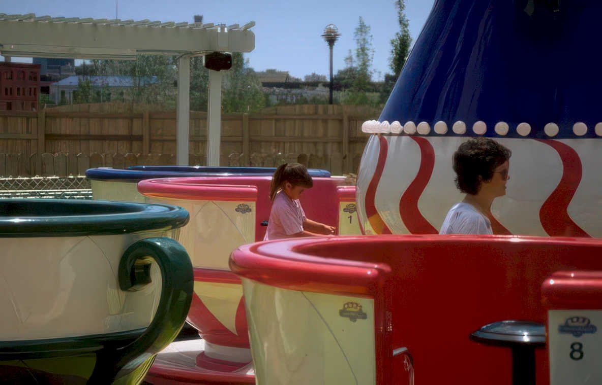 tilt whirl ride 2 Vintage A4 Photo Print