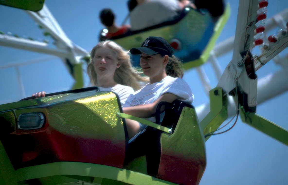 tilt whirl women Vintage A4 Photo Print