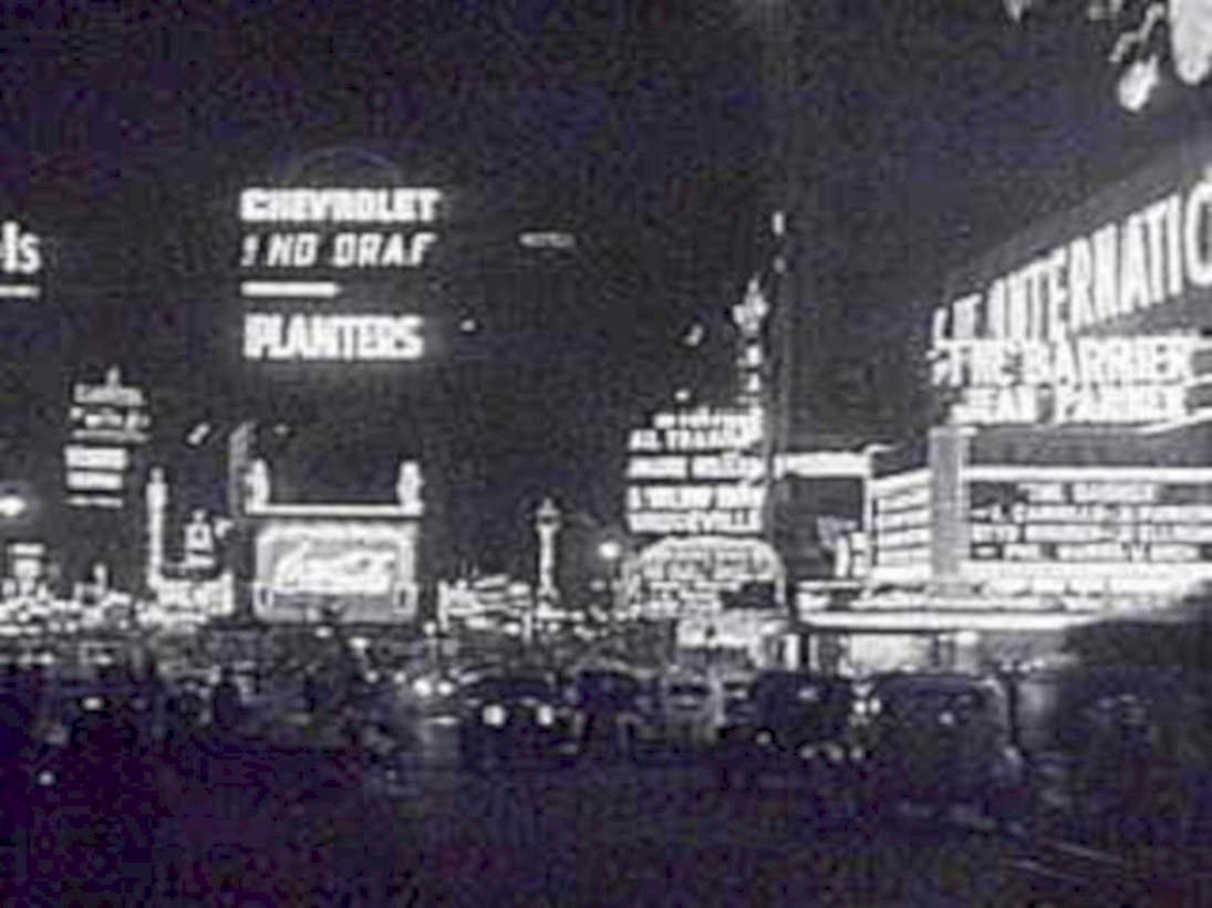 times square billboards1980s 1990s A4 Photo Print