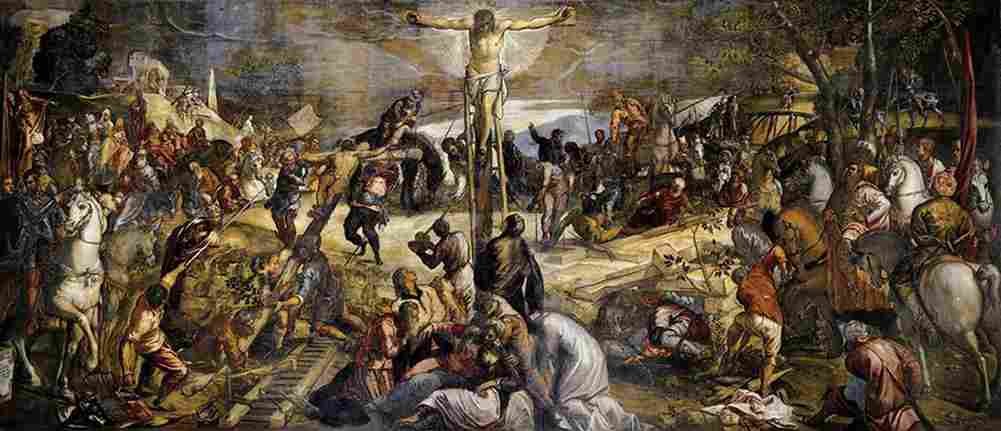 tin Crucifixion Art A4 Photo Print