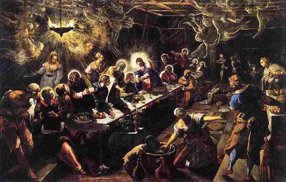tin Last Supper Art A4 Photo Print