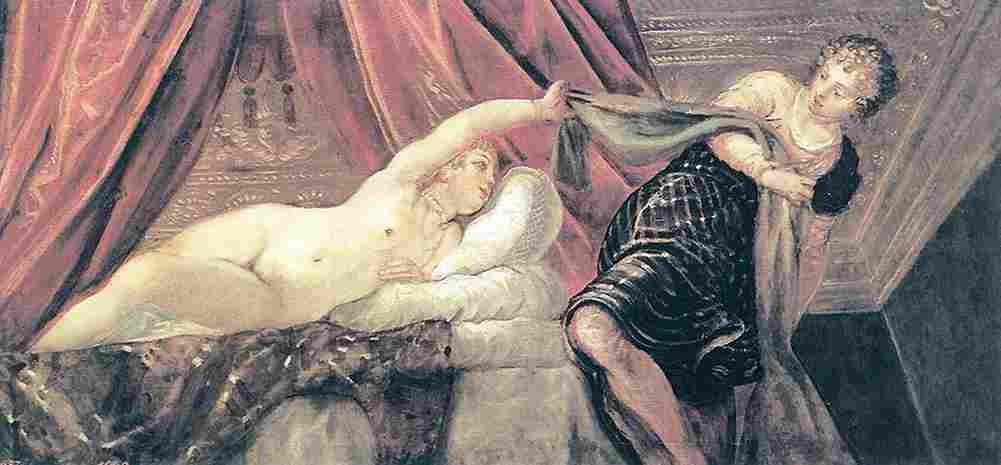 tintoretto joseph and potiphar s wife Art A4 Photo Print