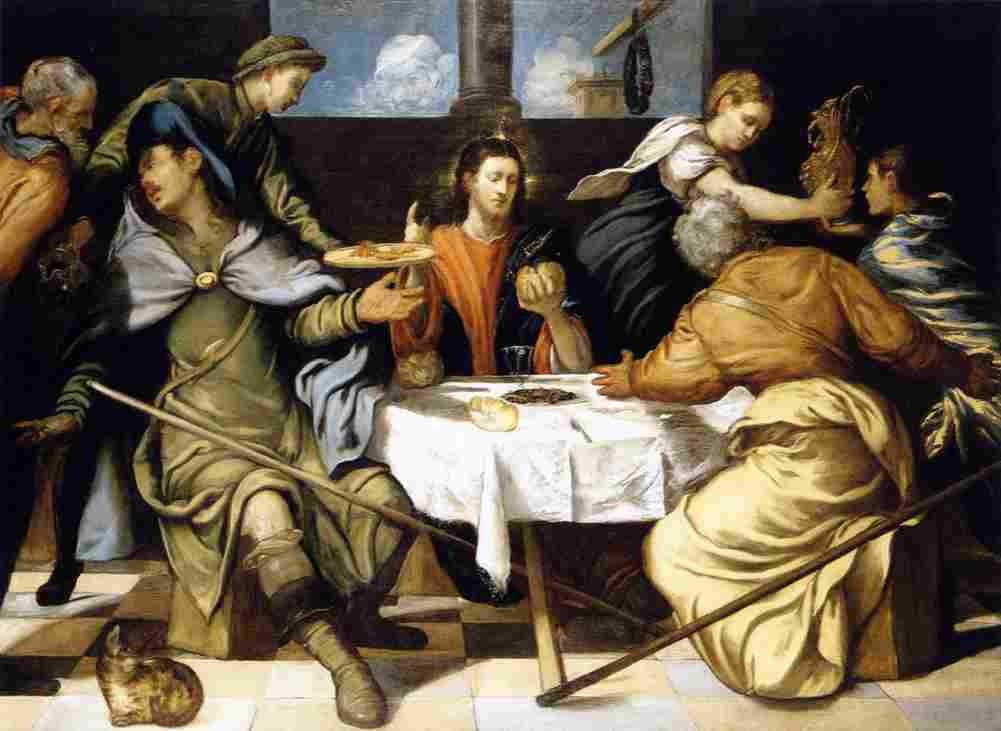 tintoretto the supper at emmaus Art A4 Photo Print