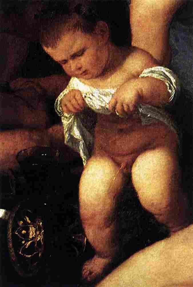 tit Bacchanal and Andrians Detail Art A4 Photo Print