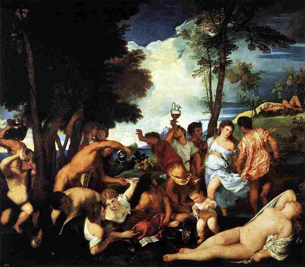 tit Bacchanal of the Andrians Art A4 Photo Print