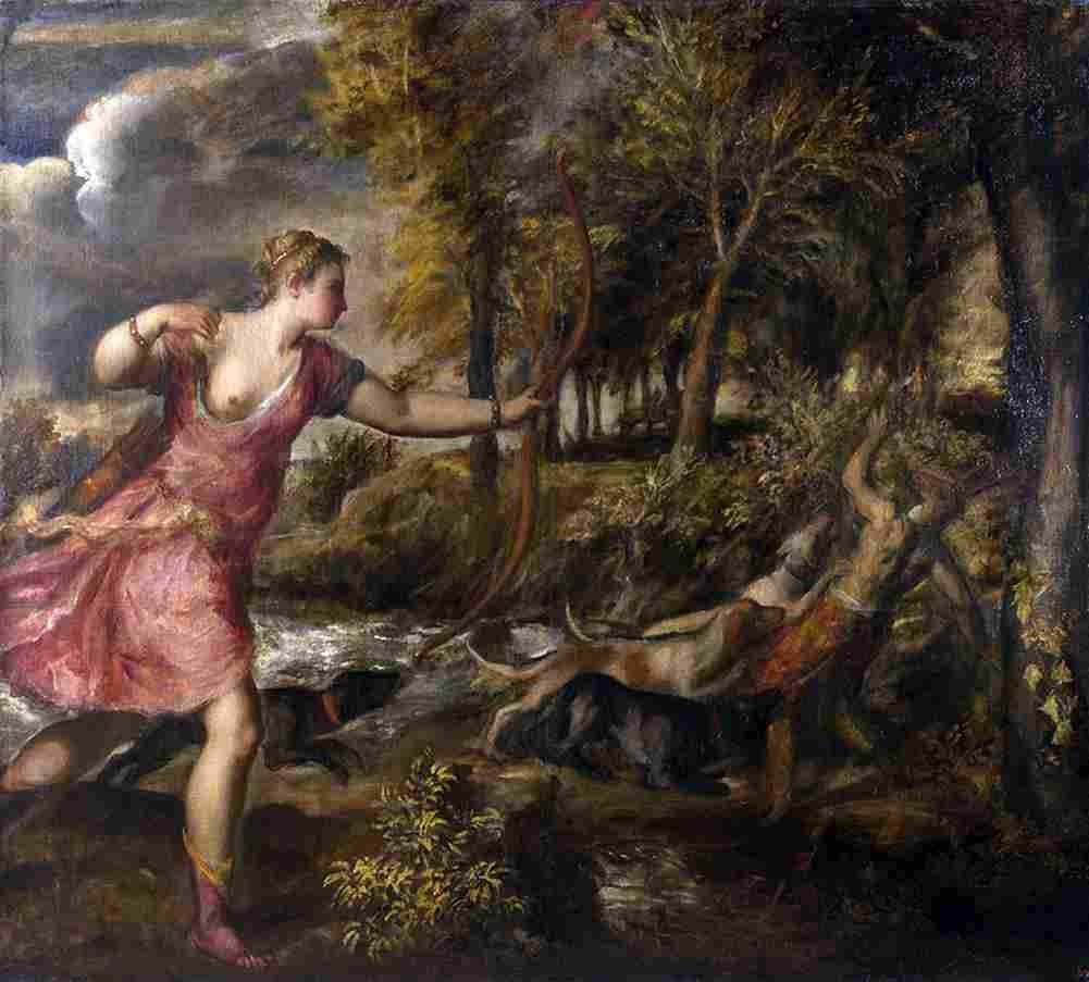tit The Death of Actaeon Art A4 Photo Print
