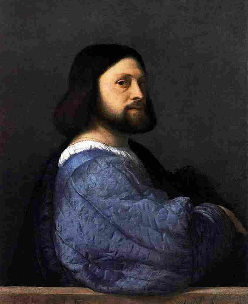 tit the man with the blue sleeve Art A4 Photo Print
