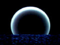 titan moonrise landscape1980s 1990s A4 Photo Print