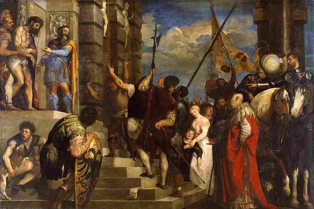 titian ecce homo two Art A4 Photo Print