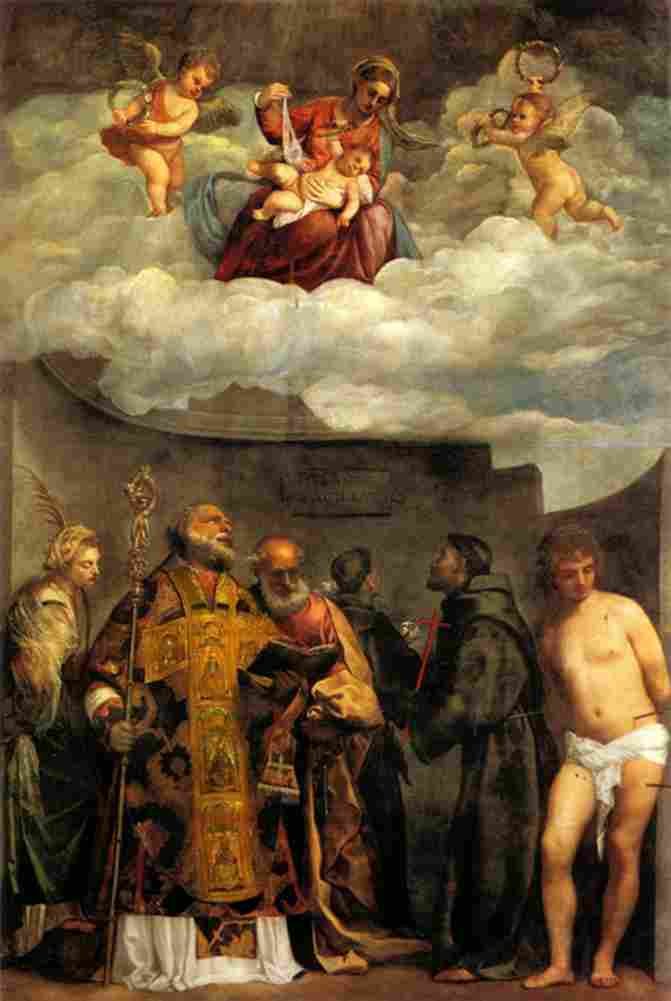 titian madonna frari Art A4 Photo Print