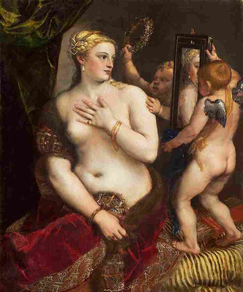 titian venus with a mirror Art A4 Photo Print