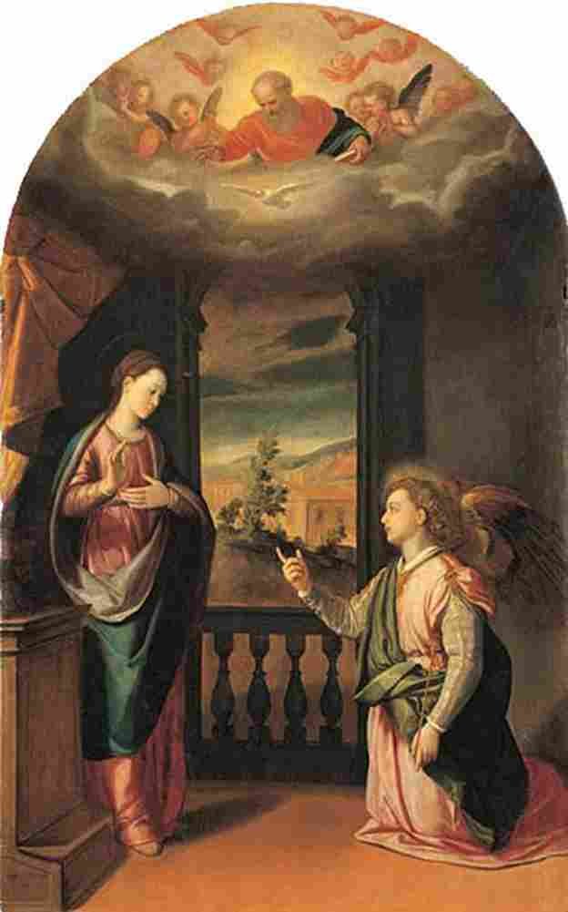 tito di santi annunciation Art A4 Photo Print