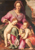 tito di santi madonna and child with saint john the baptist A4 Photo Print