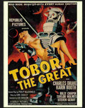 tobor the great sci fi robot movie poster 1950s Advert A4 Photo Print