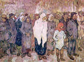 ton Queuing for Bread Art A4 Photo Print