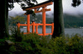 torii gate lake 1980s 1990s A4 Photo Print