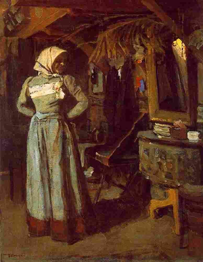 torn Young Woman in the Atelier Art A4 Photo Print