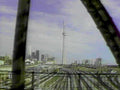toronto skyline trains1980s 1990s A4 Photo Print